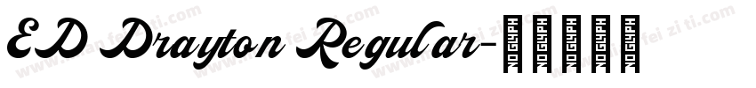 ED Drayton Regular字体转换